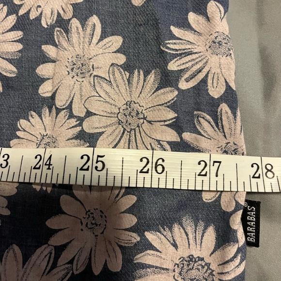 Barabas Size:3XL  Mens Long Sleeve Shirt Blue Floral Pattern Button Front - Picture 14 of 16